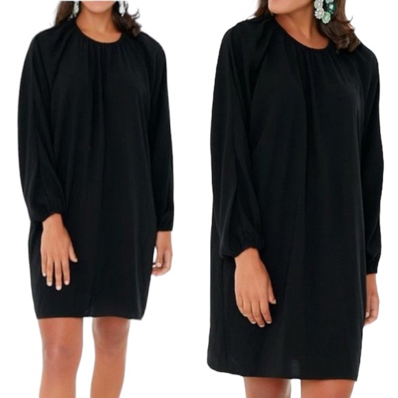 Pomander Place Tuckernuck Black Flowy Classic Eliza Shift Dress Extra Small XS - Picture 1 of 3